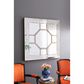 A&B Home Irving Wall Mirror in Sliver and Weathered Gold, , large