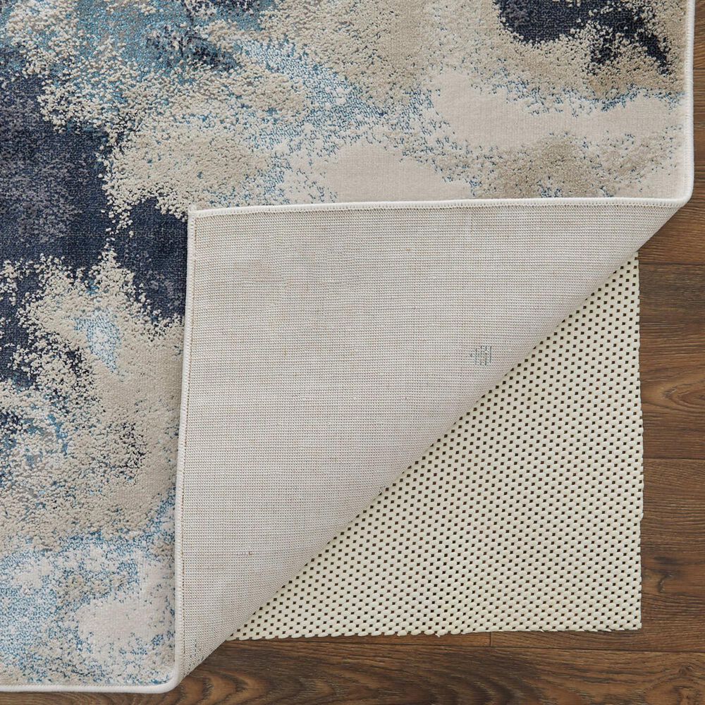 Feizy Astra 1&#39;8&quot; x 2&#39;10&quot; Gray and Navy Runner, , large