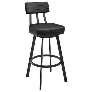 Blue River Benjamin 30" Swivel Bar Stool in Black, , large