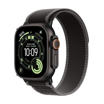 Apple Watch Ultra 3 (GPS+Cellular) 49mm Black Titanium Case with Black/Charcoal Trail Loop - M/L - Black - (2025)(Pre-Order), , large