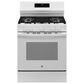 GE Appliances 30" Freestanding Gas Range with 5 Burners in White, , large