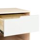 Babyletto Hudson 1 Drawer Nightstand with USB Port in Washed Natural and White, , large