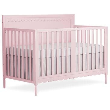 Evolur Ava Scallop Convertible Crib in Pink, , large