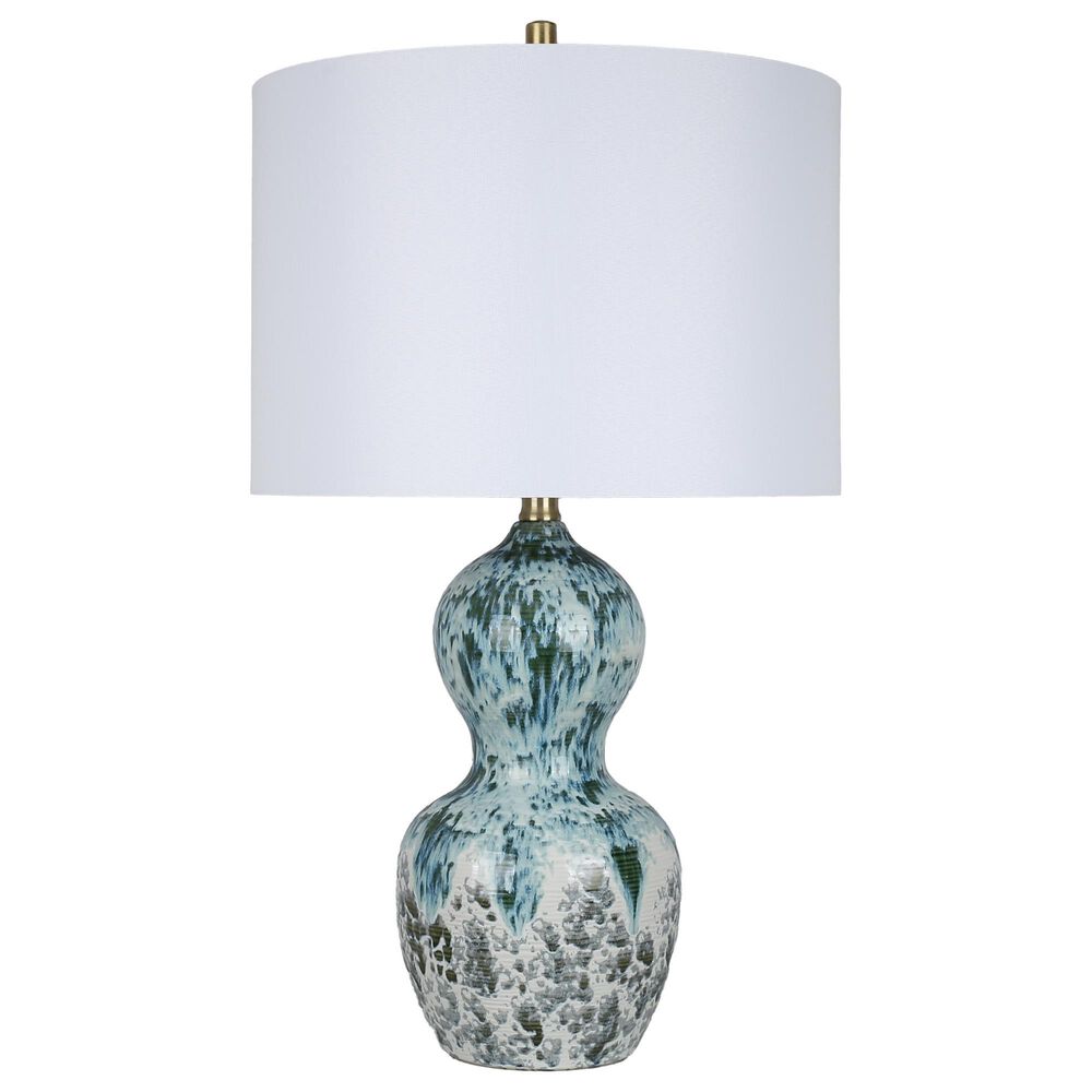Classy Art Wholesalers Oceanic Drift Ceramic Table Lamp in Blue, , large