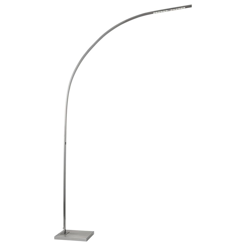 Adesso Sonic LED Arc Lamp in Brushed Steel, , large