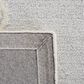 Safavieh Micro-Loop MLP275A 4" x 6" Ivory and Gray Area Rug, , large