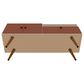 Manhattan Tribeca 53.94" TV Stand in Off White and Terra Pink, , large