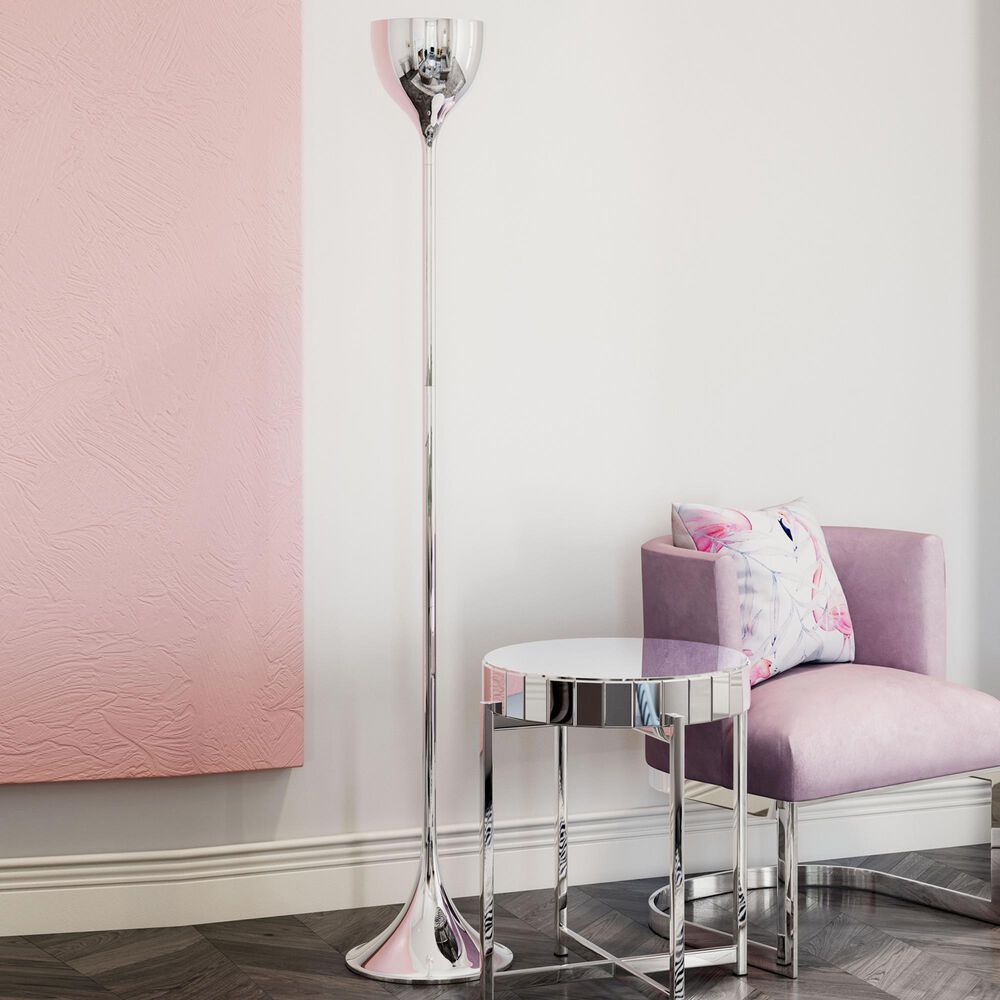 Zuo Modern Neutrino Floor Lamp in Chrome Finish, , large