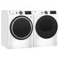 GE Appliances 4.8 Cu. Ft. Front Load Washer and 7.8 Cu. Ft. Electric Dryer Laundry Pair in White, , large