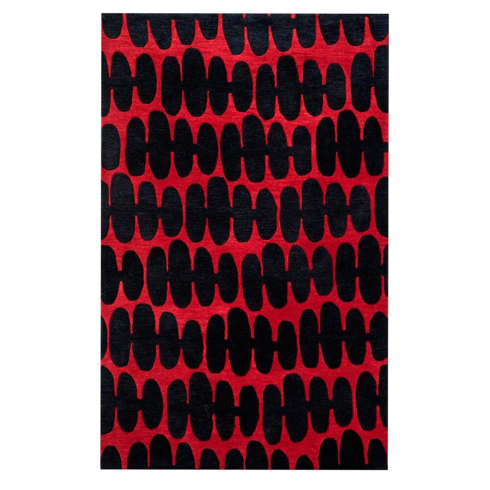 Loloi Nova NV-05 7"10" x 11" Red/Black Area Rug, , large
