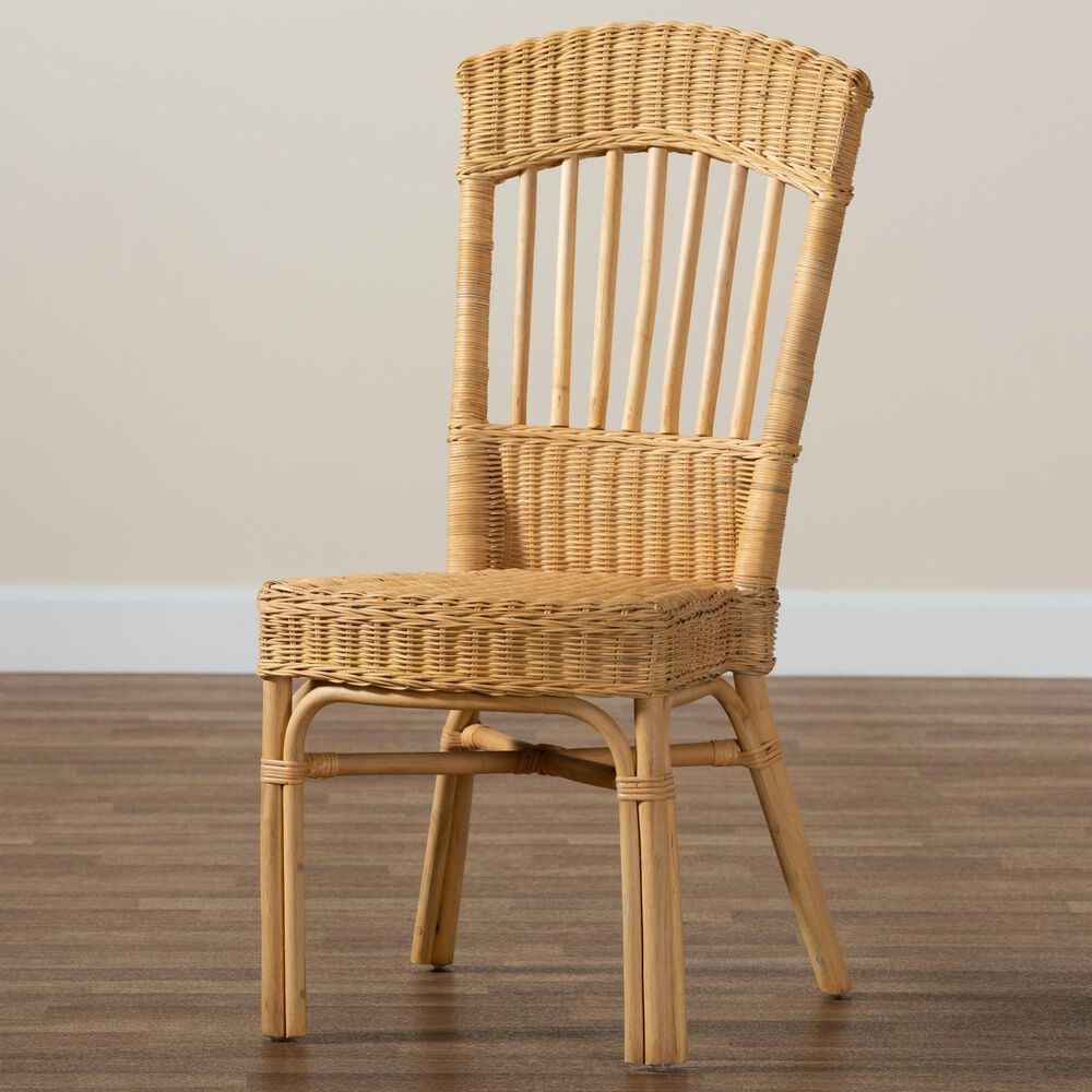 Baxton Studio Barito Side Chair in Natural Brown, , large