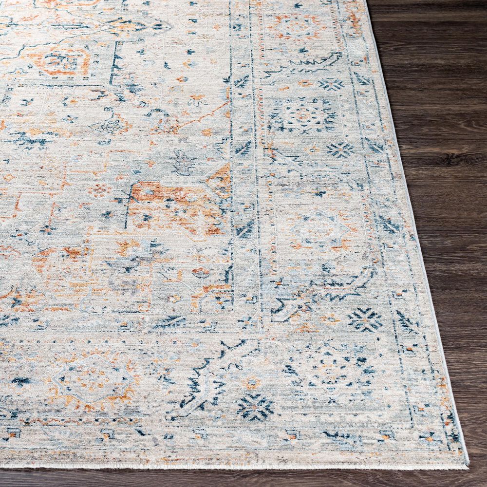 Surya Laila LAA-2312  10&#39; x 14&#39; Teal, Sage, Orange, Gray and Cream Area Rug, , large