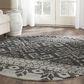 Safavieh Adirondack ADR107A-4R 4" x 4"  Silver/Black Round Rug, , large