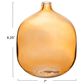 Creative Coop Modern Round Tinted Glass Vase in Amber, , large
