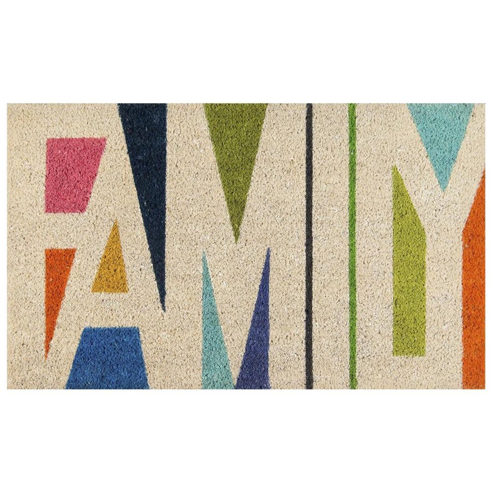 Novogratz Aloha Family ALO-1 1"6" x 2"6" Multicolor Door Mat, , large