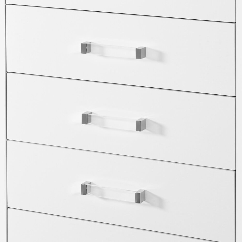 Global Furniture USA Luccia 5-Drawer Chest in White, , large