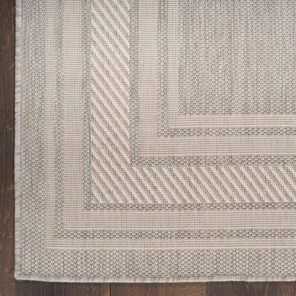 Nourison Horizon HOZ03 Grey 8&#39; x 10&#39; Indoor/Outdoor Area Rug, , large
