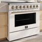Forno Paolo 36" Freestanding Electric Range in White, , large