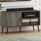 HOMLUX 43.3" TV Stand with 1-Door in French Oak, , large