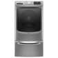 Maytag 4.8 Cu. Ft. Front Load Washer and 7.3 Cu. Ft. Gas Dryer Laundry Pair with Pedestal in Metallic Slate, , large