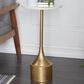 Maple and Jade Pedestal End Table in White and Gold, , large