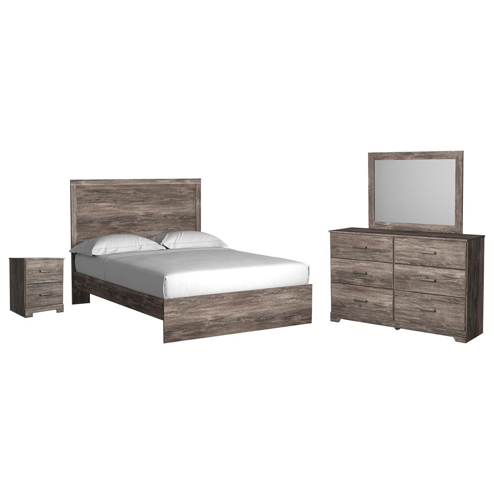 Signature Design by Ashley Ralinksi 4 Piece Queen Bedroom Set in Gray