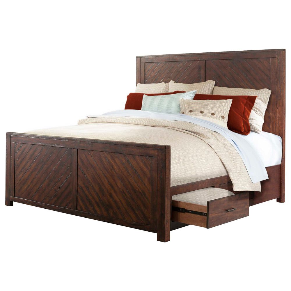 Mayberry Hill Jax 4-Piece Queen Bedroom Set in Cherry, , large