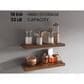 Hearth and Haven Ecco32" Floating Wall Shelf with Space-Saving Design in Walnut (Set of 2), , large