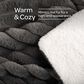 Timberlake 60" x 70" Faux Fur Throw Blanket in Gray, , large