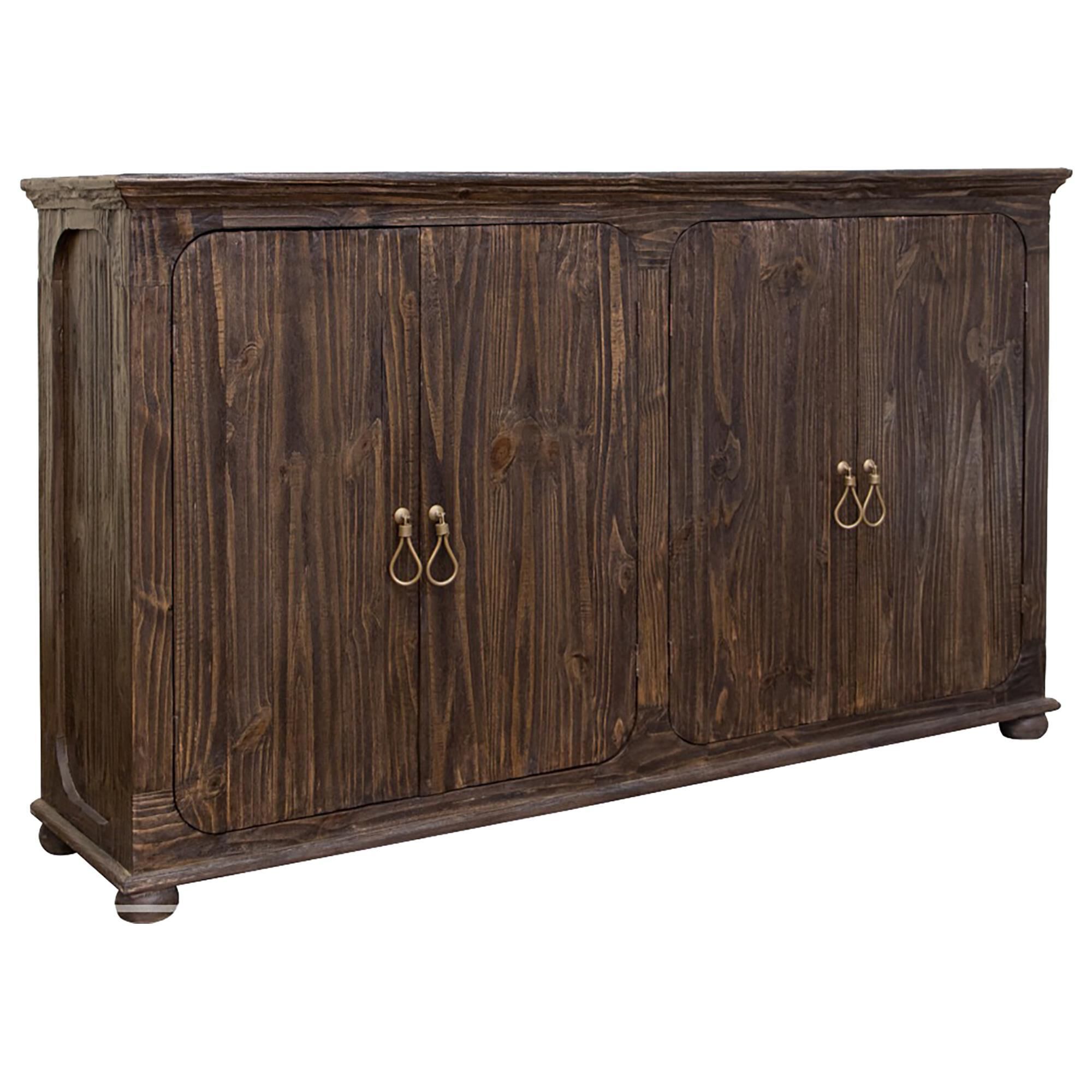 Fallridge Alba 4 Door Credenza in Dark Brown NFM