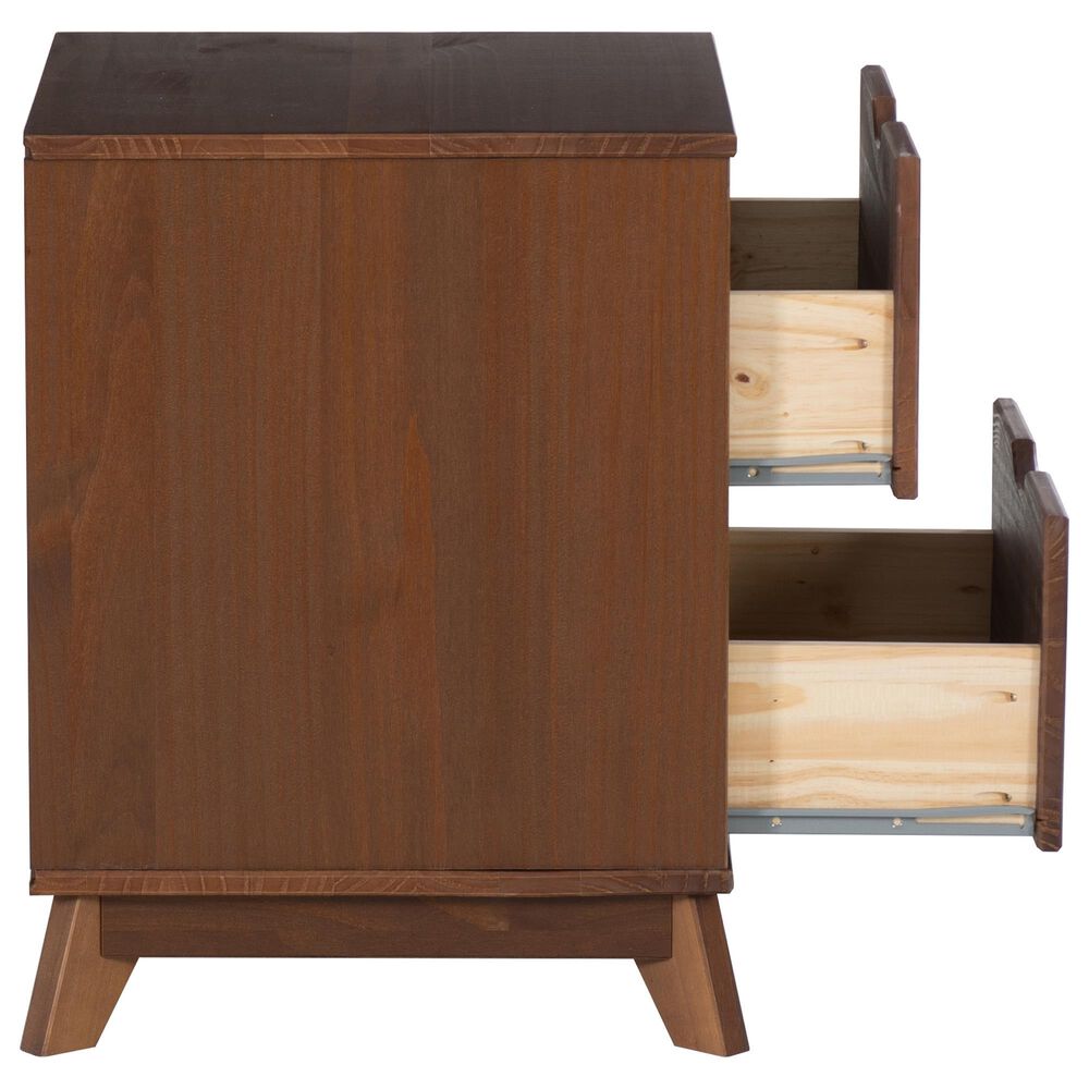 Linon Home Decor Polly 2-Drawer Nightstand in Walnut, , large