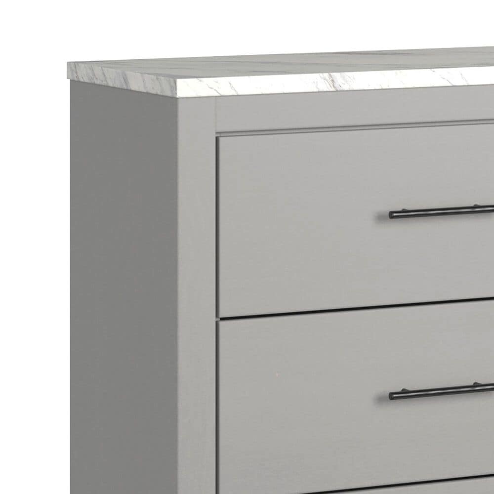 Ashley Cottonburg 6 Drawer Dresser in Light Gray and White, , large