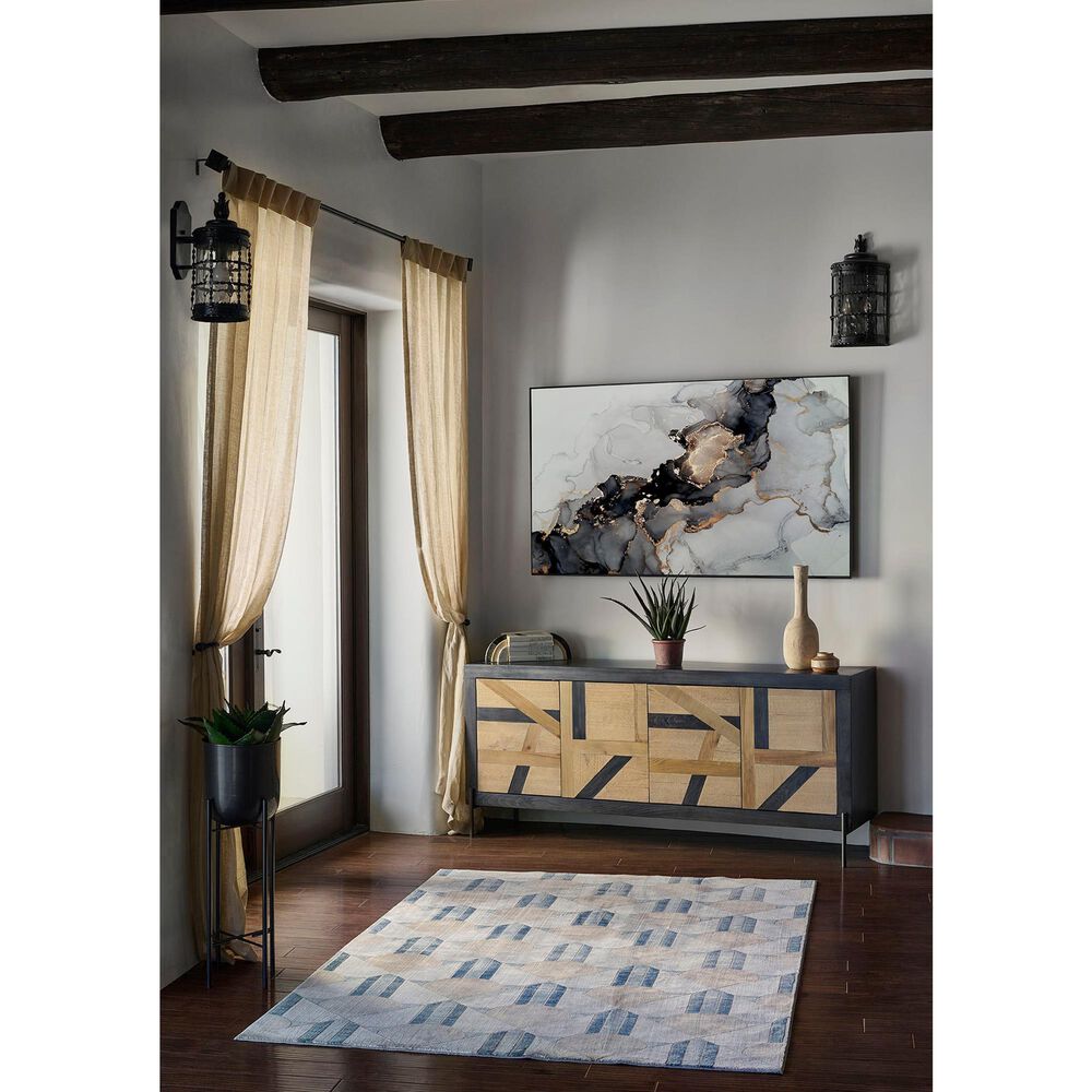 Momeni Edition EDI-1 8&#39;11&quot; x 12&#39;6&quot; Blue Area Rug, , large