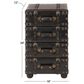 Uma Enterprises 4-Drawer Chest in Black, , large