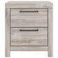 Ashley Broachmyn Twin Bed with Nightstand in Light Gray, , large