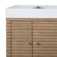 James Martin Vanities Linear 72" Double Bathroom Vanity in Whitewashed Walnut with 10 cm Glossy White Solid Surface Top and Rectangular Sinks, , large