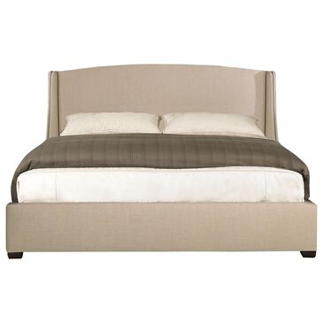 Bernhardt Cooper King Upholstered Wing Panel Bed in Beige, , large