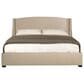Bernhardt Cooper King Upholstered Wing Panel Bed in Beige, , large