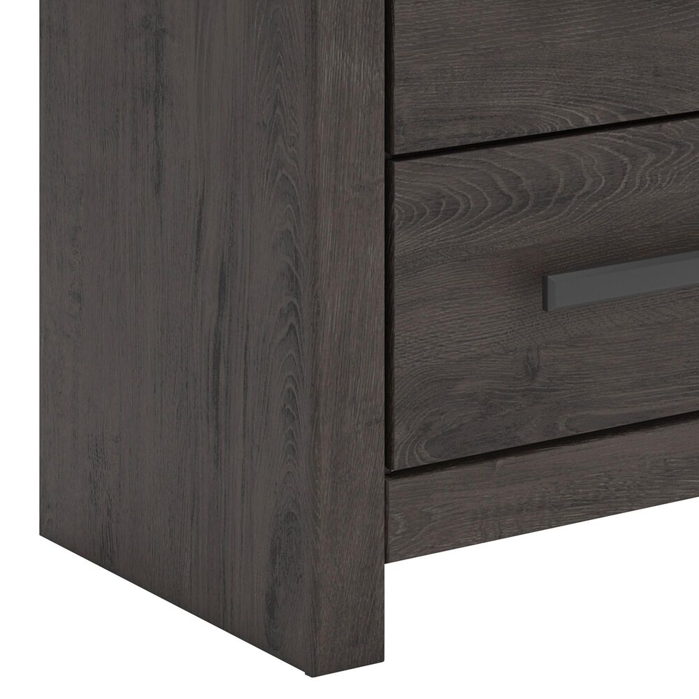 Ashley Prendonea 2-Drawer Nightstand in Dark Charcoal, , large