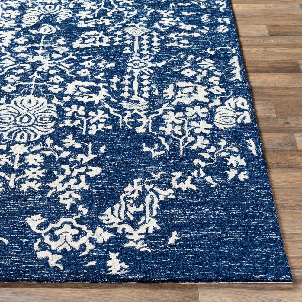 Surya Granada GND-2311 8&#39; x 10&#39; Dark Blue, Denim and Ivory Area Rug, , large