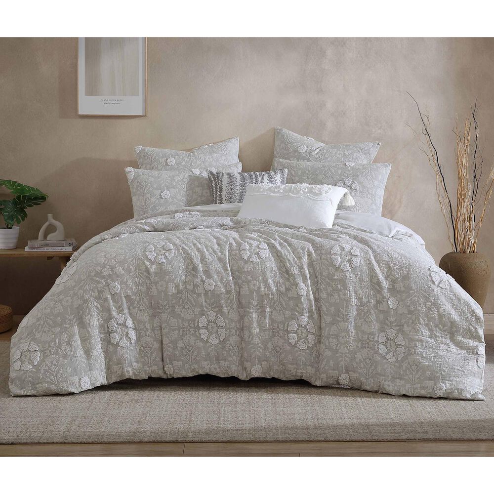 Hallmart Collectibles Tally 5-Piece King Comforter Set in Gray, , large