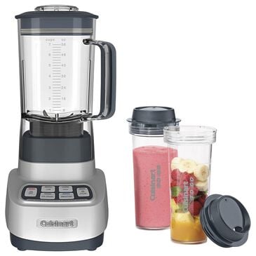 Cuisinart Velocity Ultra Trio 1 HP Blender/Food Processor with Travel Cups in Silver, , large