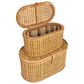 Creative Coop 2-Piece Modern Decorative Storage Box Set in Natural, , large