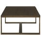 Ashley Balintmore Retangular Coffee Table in Warm Brown and Antiqued Gold, , large
