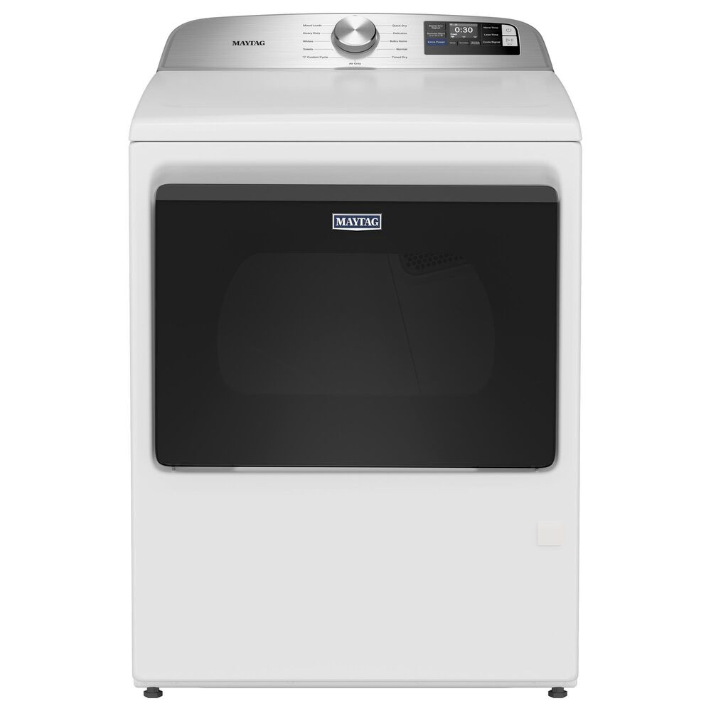 Maytag 5.2 Cu. Ft. Smart Top Load Washer and 7.4 Cu. Ft. Smart Gas Top Load Dryer Laundry Pair in White, , large