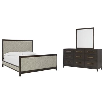 Millennium Burkhaus 3-Piece Queen Bedroom Set in Dark Waxy Brown Oak, , large