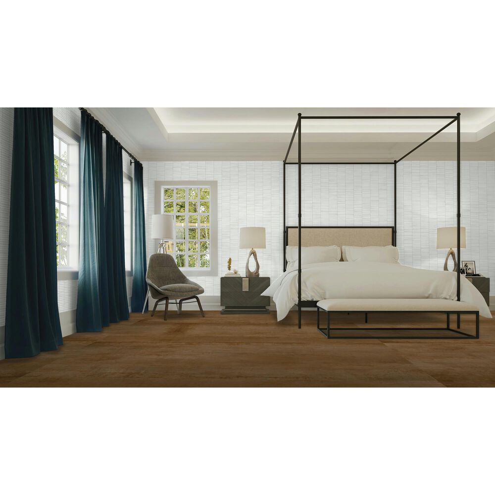 Dal-Tile Artefino Vintage Fossil 2" x 6" Fish Scale on 12" x 13" Porcelain Mosaic Sheet, , large