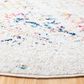 Safavieh Tulum TUL272 6"7" Round Ivory and Blue Area Rug, , large