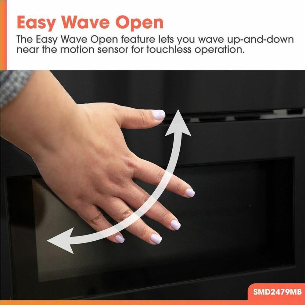 Sharp 1.2 Cu. Ft. Built-In Smart Microwave Drawer Oven with Easy Wave Open in Black, , large