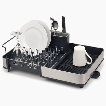 Joseph Joseph Wash and Drain Expandable Dish Drainer in Grey, , large